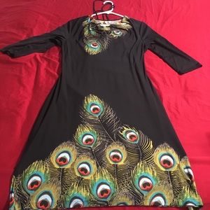 Peacock dress